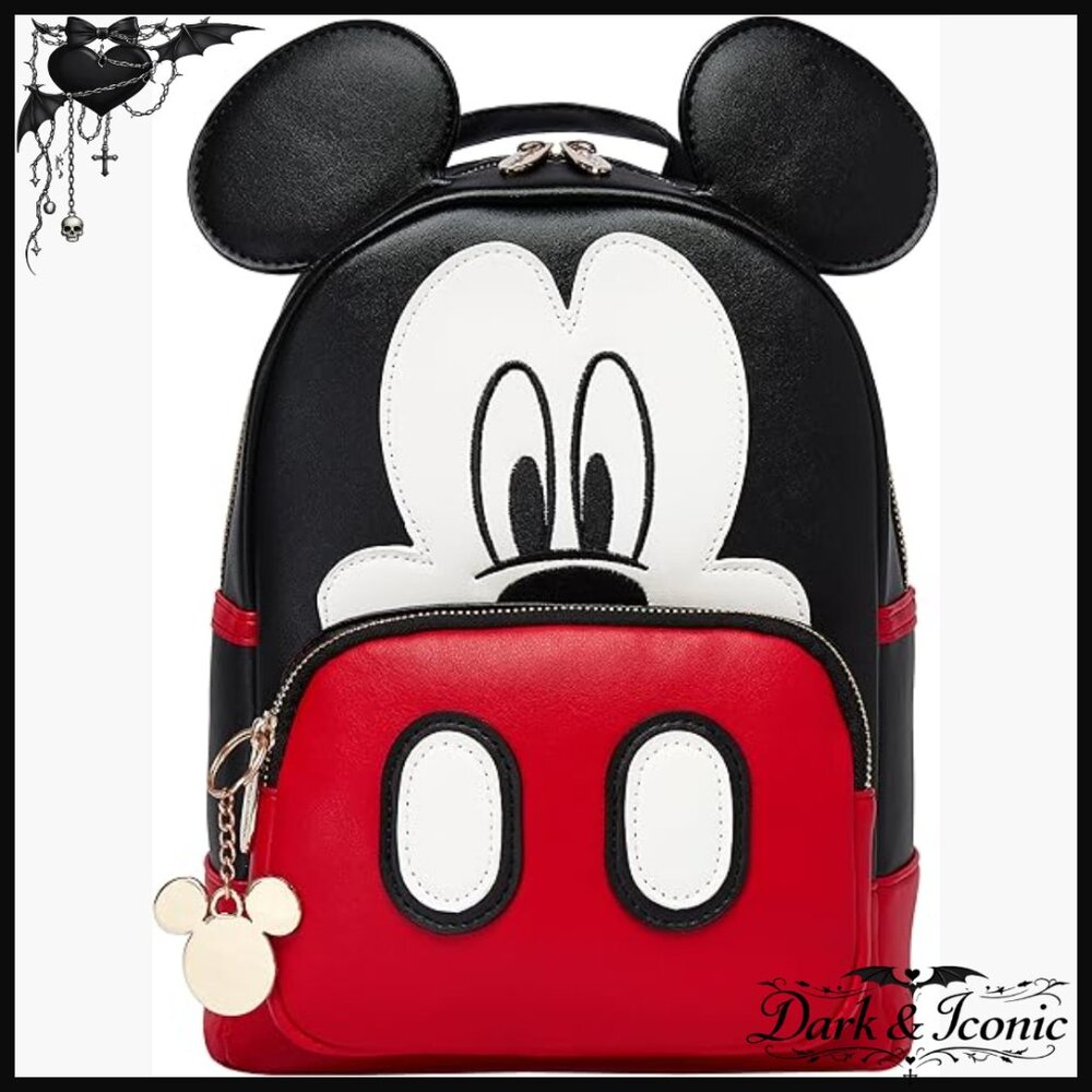 Mini Backpack With Mickey Mouse Design, Adjustabl… - image 1